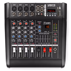 Vonyx AM5A, 5 canaux, Noir