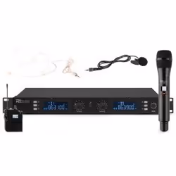 Power Dynamics PD632C, Microphone Lavalier/portatif, Mini-XLR (3-pin), 60 - 18000 Hz, Batterie, Récepteur monté sur rack, Éme ...