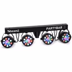 BeamZ Partybar3 4 x projecteurs PAR avec Magic Ball