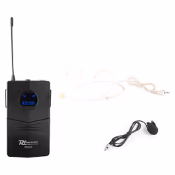 Power Dynamics PD504BP, Émetteur à main, 826300 - 831200 MHz, 60 - 15000 Hz, 10 mW, Noir, Plastique