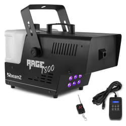 BeamZ Rage 1800LED Machine à fumer 3,5 L 1800 W Noir, Blanc