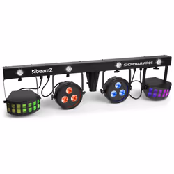 BeamZ 153.803, Projecteur laser disco et stroboscope, Noir, Sans fil, LED, 6 lampe(s), 4 W
