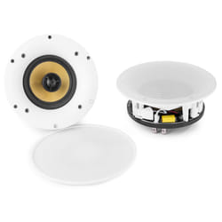 Power Dynamics WCS80 haut-parleur 2-voies Blanc Avec fil 70 W