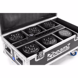 BeamZ FCC66 étui pour équipements Mallette de transport Noir, Argent