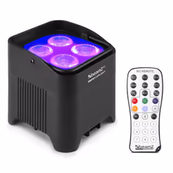 BeamZ BBP54, Projecteur laser disco et stroboscope, Noir, IP65, LED, Boutons, Tactile, LED