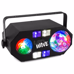 BeamZ LEDWAVE, Projecteur laser discothèque, Noir, LED, 11 lampe(s), 4 W, Auto, Maître/esclave, Son activé