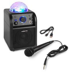 Vonyx SBS50B haut-parleur Noir Avec fil &sans fil 50 W