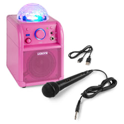 Vonyx SBS50B haut-parleur Rose Avec fil &sans fil 50 W
