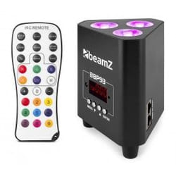 BeamZ BBP93 Adapté à une utilisation à l'intérieur Projecteur Disco Noir