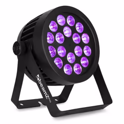BeamZ BWA536, Projecteur laser disco et stroboscope, Noir, IP65, LED, 18 lampe(s), 12 W