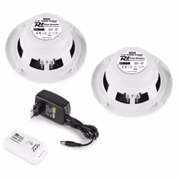 Power Dynamics BT10SET haut-parleur 2-voies Blanc Sans fil 60 W