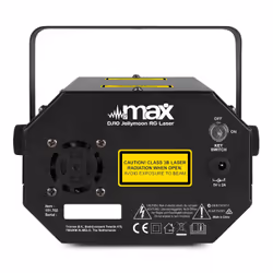 Max DJ10 Adapté à une utilisation à l'intérieur Projecteur laser disco et stroboscope Noir