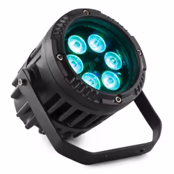 BeamZ BWA63 AluPar IP65 Adapté à une utilisation à l'intérieur Projecteur Disco Noir