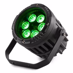 BeamZ BWA63 AluPar IP65 Adapté à une utilisation à l'intérieur Projecteur Disco Noir