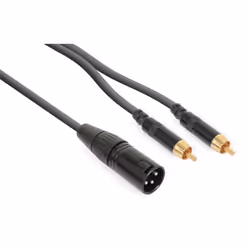 PD-Connex 177156, XLR (3-pin), Mâle, RCA, Mâle, 1,5 m, Noir