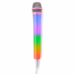 Fenton KMD55P, Microphone de karaoké, 50 - 11000 Hz, Avec fil, 6,35 mm (1/4"), Rose, 3 m
