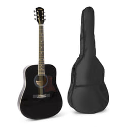 Max SoloJam Guitare acoustique Dreadnought 6 cordes Noir
