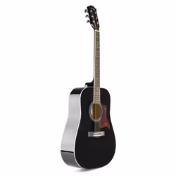 Max SoloJam Guitare acoustique Dreadnought 6 cordes Noir