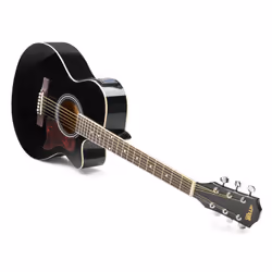 Max ShowKit Guitare électroacoustique Dreadnought 6 cordes Noir