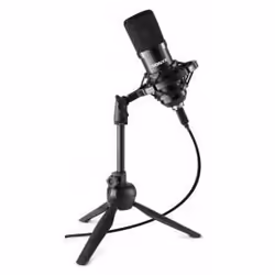 Vonyx CM300B, Microphone de studio, -37 dB, 30 - 20000 Hz, 200 Ohm, Cardioïde, Avec fil