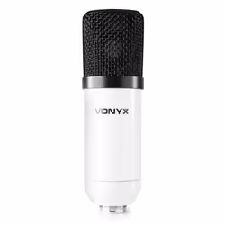 Vonyx CM300W Blanc Microphone de studio