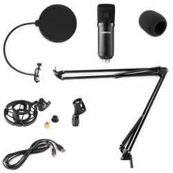 Vonyx CMS300B Noir Microphone de studio