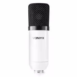 Vonyx CMS300W, Microphone de studio, -37 dB, 30 - 20000 Hz, 200 Ohm, Cardioïde, Avec fil
