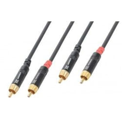 Power Dynamics 177.087 câble audio 0,5 m 2 x RCA Noir