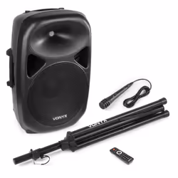 Vonyx SPS12A haut-parleur 2-voies Noir Avec fil 600 W