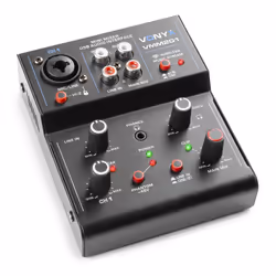 Vonyx VMM201, 2 canaux, Noir