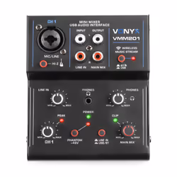 Vonyx VMM201 2 canaux 20 - 20000 Hz Noir