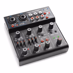 Vonyx VMM401, 4 canaux, Noir