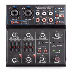 Vonyx VMM401 4 canaux 20 - 20000 Hz Noir