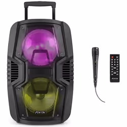 Fenton FT208LED, Ferrite, 20,3 cm (8"), 20 cm, 500 W, 50 - 18000 Hz, Avec fil &sans fil