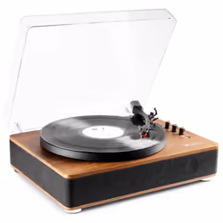 Fenton RP305, Tourne-disque à entraînement direct, Manuel, Noir, Bois, Bois, 33,45,78 tr/min, Rotatif