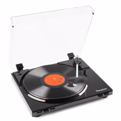 Audizio RP310, Tourne-disque entraîné par courroie, Noir, Synthétique ABS, 33 1/3,45 tr/min, Secteur, 100-240 V