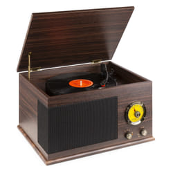 Fenton RP173 Tourne-disque entraîné par courroie Bois, Jaune