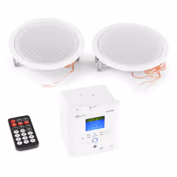 Power Dynamics BTW30SET, 2.0 canaux, 30 W, Home cinéma, Blanc, Amplificateur, Autonome