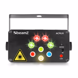 BeamZ Acrux Adapté à une utilisation à l'intérieur Projecteur laser disco et stroboscope Noir - Vue supplémentaire 6