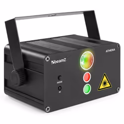 BeamZ Athena, Projecteur laser discothèque, Noir, LED, 1 lampe(s), Bleu, Vert, Rouge, 650 nm