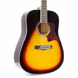 Max 173.216 guitare Guitare acoustique Dreadnought 6 cordes Noir, Orange - Vue supplémentaire 7