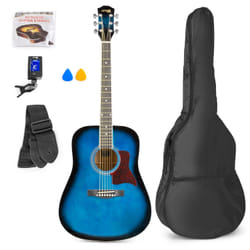 Max 173.217 guitare Guitare acoustique Dreadnought 6 cordes Noir, Bleu