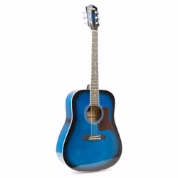Max 173.217 guitare Guitare acoustique Dreadnought 6 cordes Noir, Bleu - Vue supplémentaire 10
