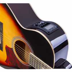 Max 173.174 guitare Guitare acoustique Jumbo Noir, Marron - Vue supplémentaire 5