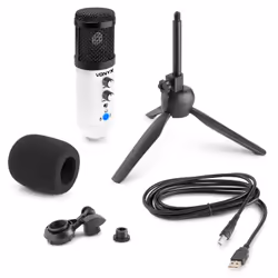Vonyx CM320W Blanc Microphone de studio
