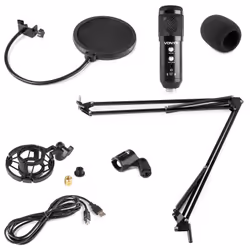 Vonyx CMS320B Noir Microphone de studio