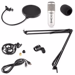 Vonyx CMS320T Titane Microphone de studio