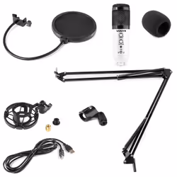 Vonyx CMS320W Blanc Microphone de studio