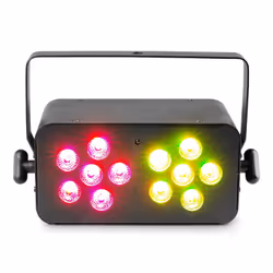BeamZ DJ BANK 124 RGBW Adapté à une utilisation à l'intérieur Projecteur laser disco et stroboscope Noir