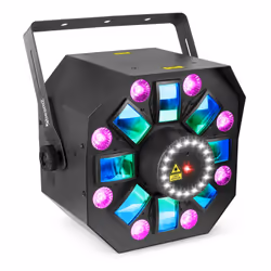 BeamZ MultiBox Projecteur laser disco et stroboscope Noir